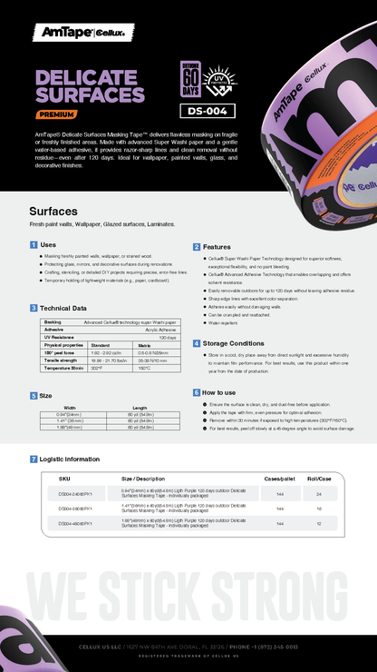 AmTape® Delicate Surfaces Masking Tape
